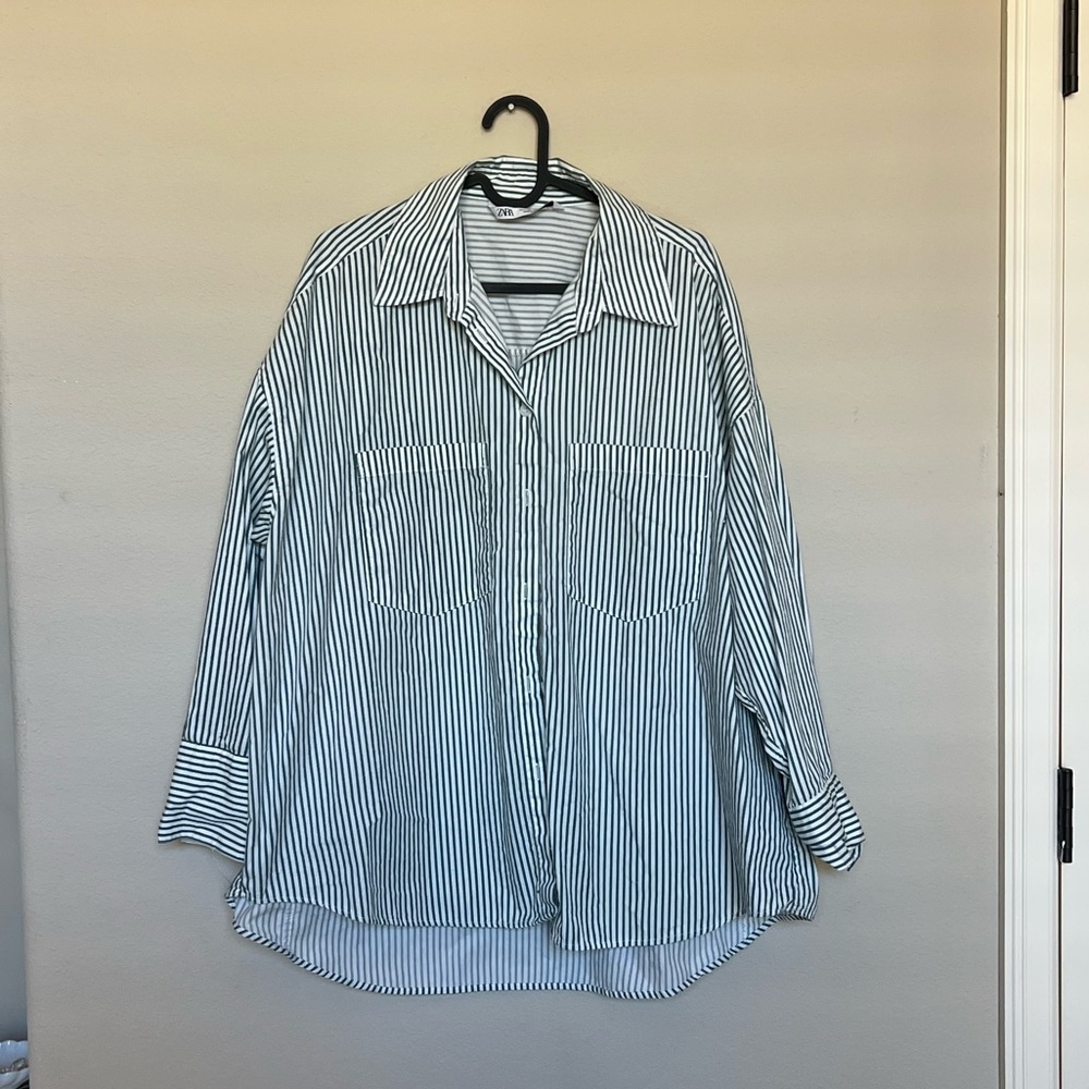 Zara striped button down